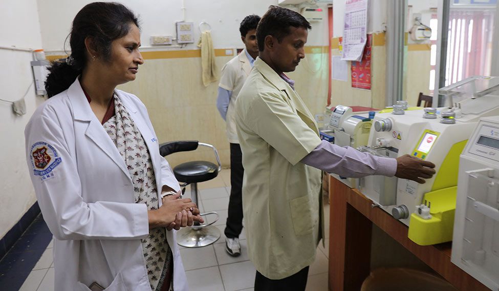 Foolproof plan: Dr Tulika Chandra, head, department of transfusion medicine at King George’s Medical University, which has started a biometrics system to check professional donors | Pawan Kumar Blood trail