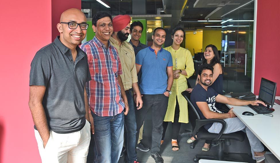 Saurabh Arora (far left), founder and CEO of Lybrate The new lifeline
