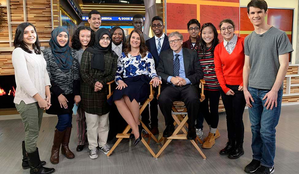 Youth connect: Bill and Melinda Gates at a talk show with youngsters | Getty Images 'Gates' to a healthy future