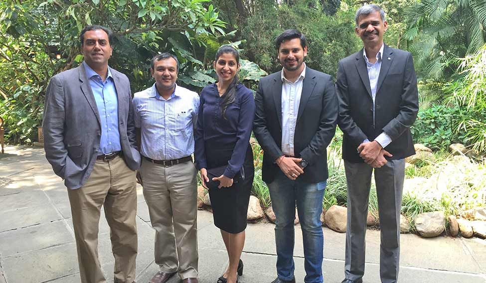 Fitness five: (From left) Sanjay Nath, Rutvik Doshi, Roshini Gilbert, Tushar Vashisht and Sachin Shenoy of HealthifyMe. The new lifeline