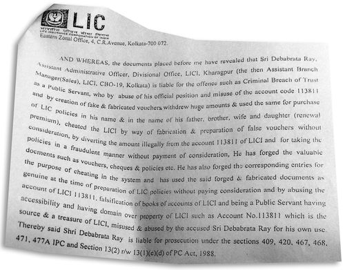 Calling for action: LIC zonal manager’s sanction letter to prosecute officers. Zero sum game