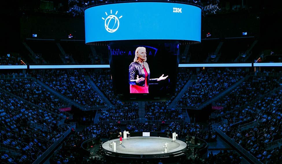 Future is here: IBM CEO Ginni Rometty delivers keynote address at the IBM World of Watson, in Las Vegas. Intelligence of things