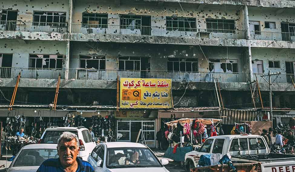 GUNFIRE AND BRIMSTONE: These battered walls in Kirkuk city say a long story. A story of fortitude. Even as the Battle for Mosul raged, IS snipers unleashed terror from this building—clearly a diversionary tactic. The frustrated Iraqi-led coalition soldiers engaged in a long gun-battle to snuff the jihadists out. GUNFIRE AND BRIMSTONE: These battered walls in Kirkuk city say a long story. A story of fortitude. Even as the Battle for Mosul raged, IS snipers unleashed terror from this building—clearly a diversionary tactic. The frustrated Iraqi-led coalition soldiers engaged in a long gun-battle to snuff the jihadists out.