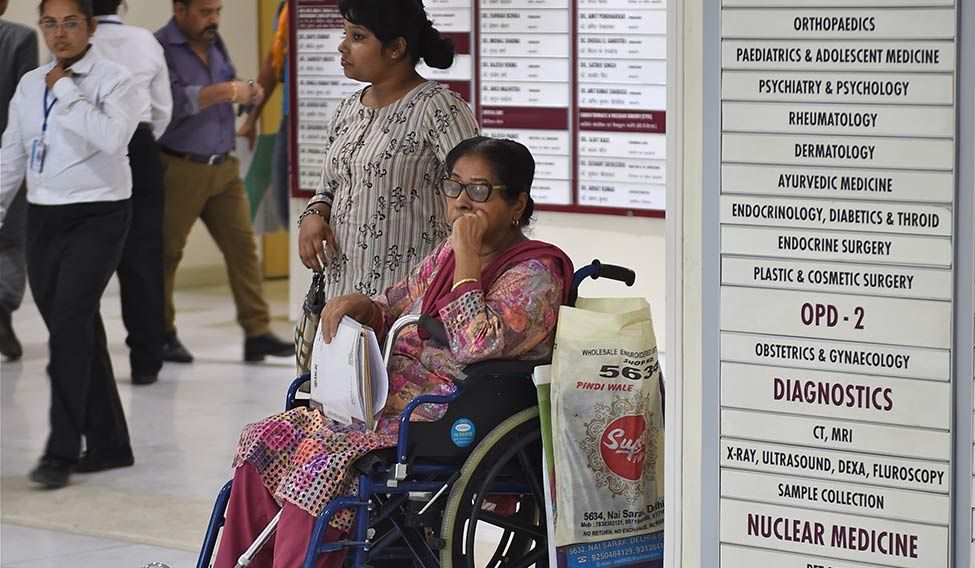 Wait and watch: Patients at the BLK Hospital in New Delhi | Aayush Goel Royal treatment