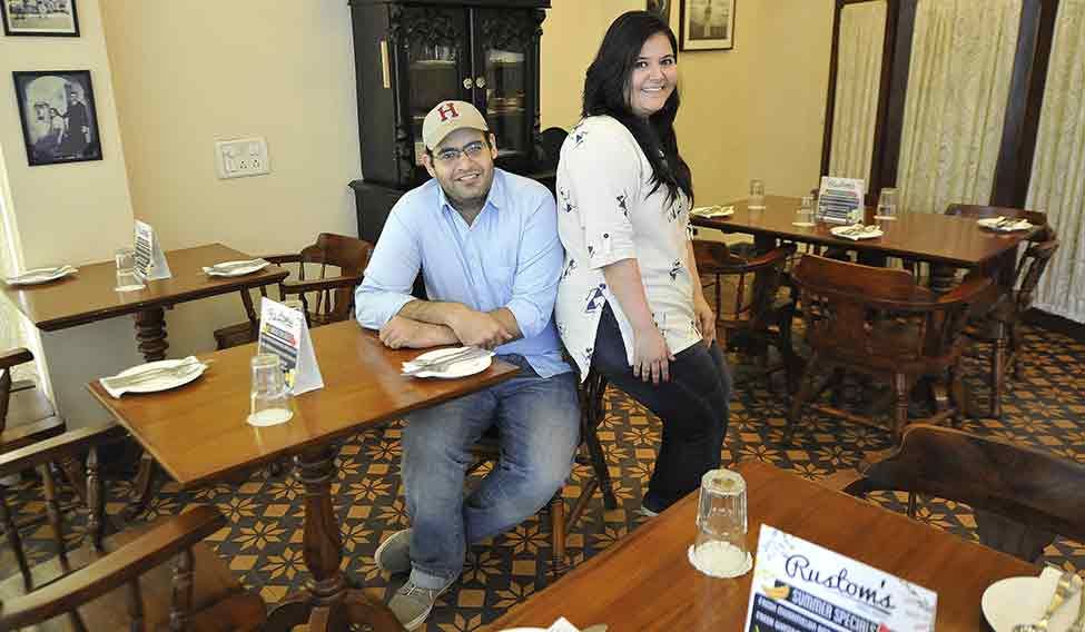 Kainaz Contractor and Rahul Dua at Rustom’s in Delhi | Arvind Jain Innovation on my plate