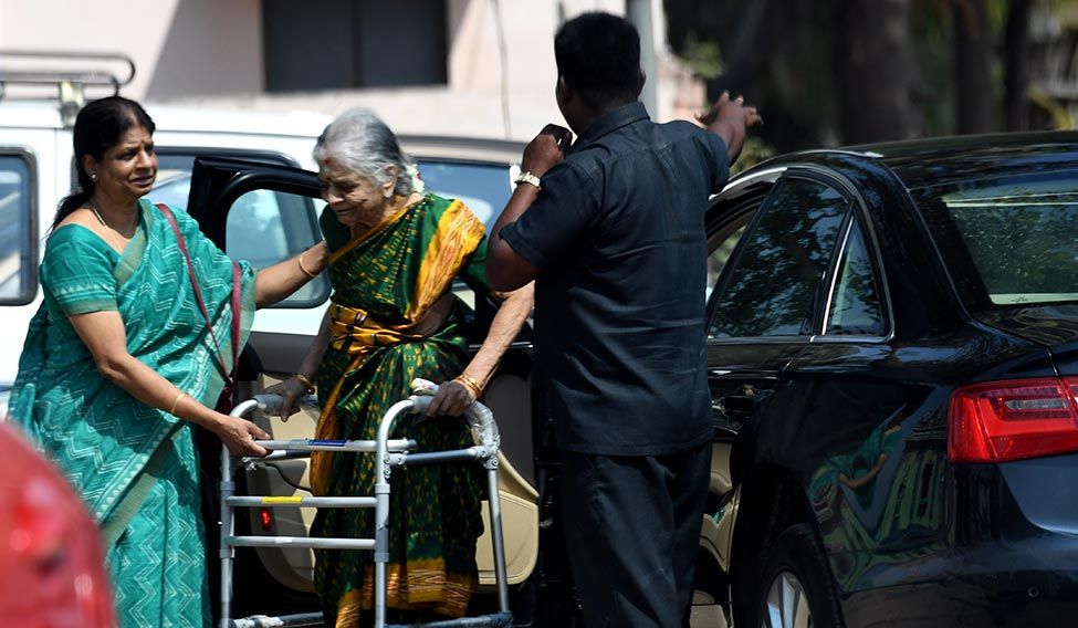 Chandrasekaran's sister Mathangi and mother Meenakshi. A nice man to know