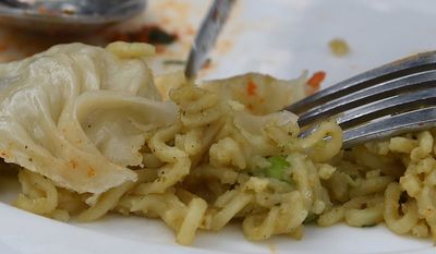 Noodles momo Momos get the twist