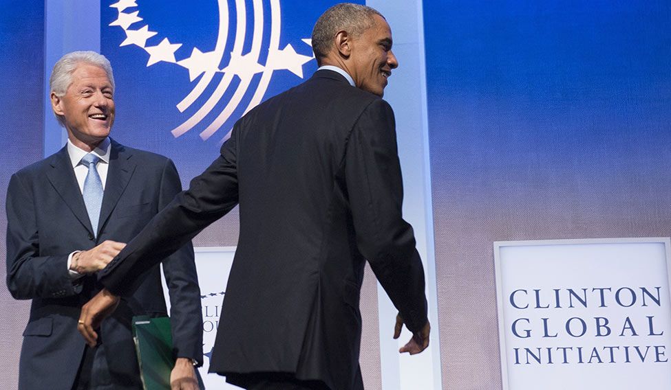 Hit or miss? President Obama and former president Bill Clinton are doing their best to promote Hillary. But their endorsements could also hurt her chances | Getty Images Proxy warriors