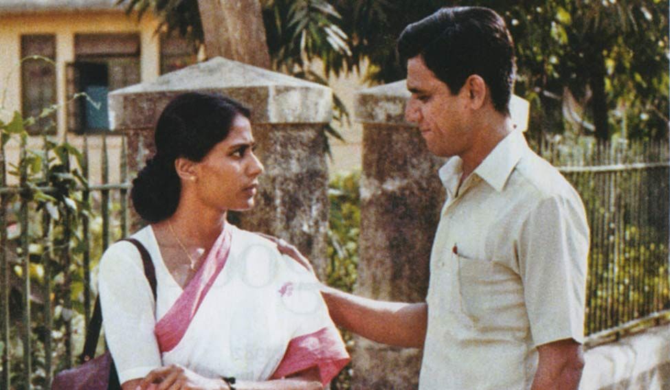 Smita Patil and Om Puri in the film Ardh Satya Om Puri: an actor, an institution in himself