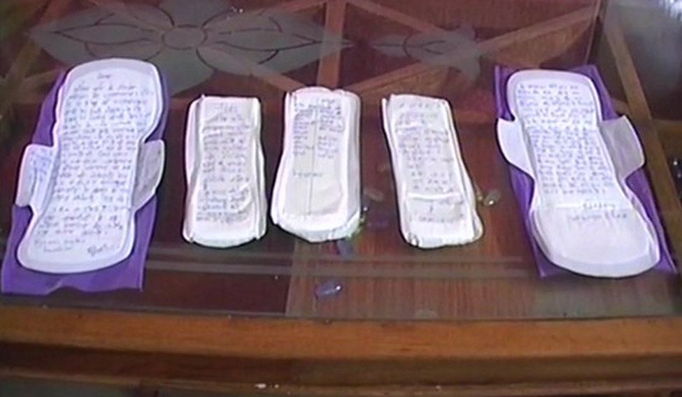 Messages on sanitary pads to PM Modi to oust 12 GST