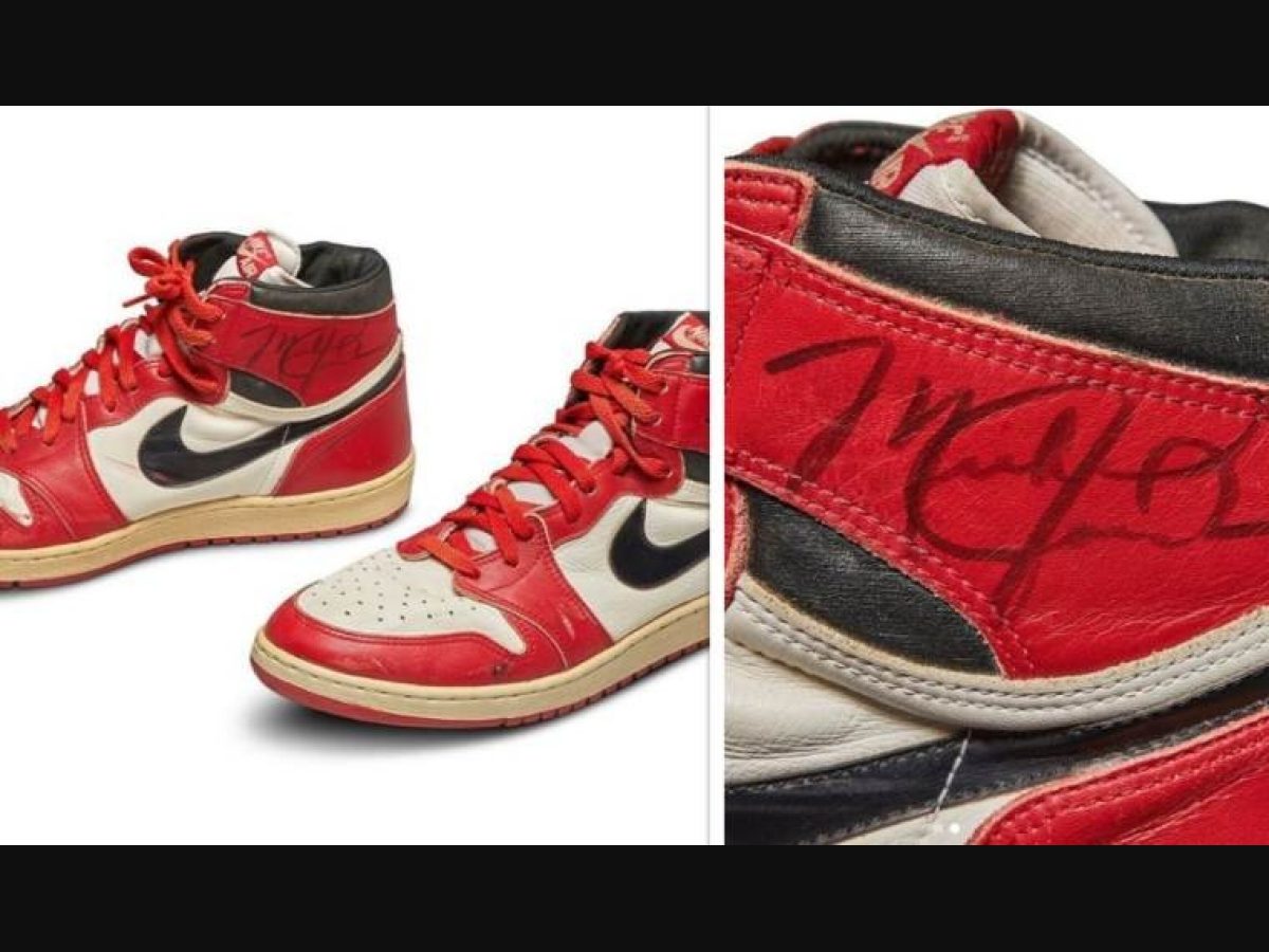michael jordan signed shoes auction