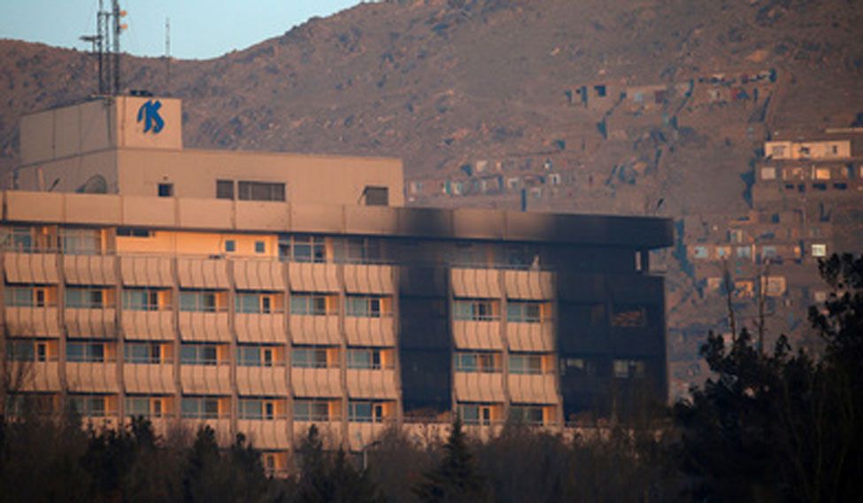 Coordinated attack on Intercontinental Hotel in Kabul city Coordinated attack on Intercontinental Hotel in Kabul city