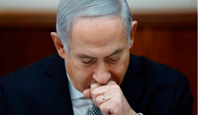 Benjamin Netanyahu questioned by Israeli police about corruption scandal Benjamin Netanyahu questioned by Israeli police about corruption scandal
