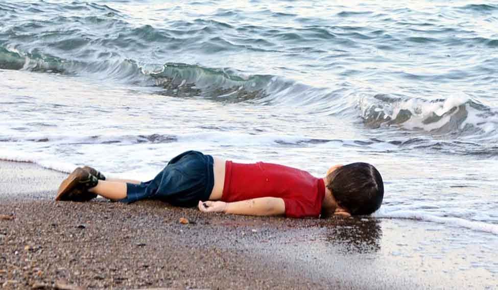 File- A migrant child's dead body (Alan Kurdi) off the shores in Bodrum, southern Turkey | AFP Children of war