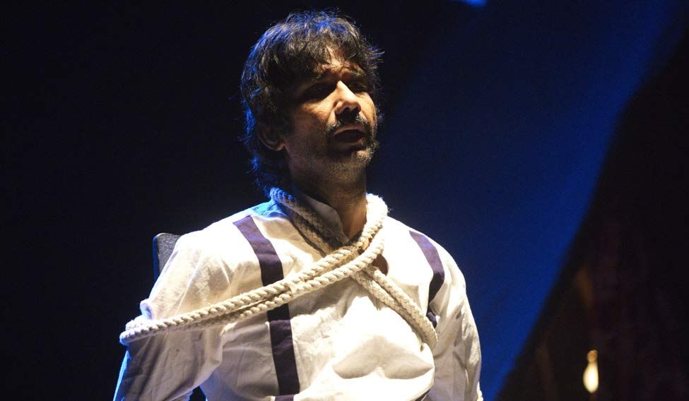 Mohammad Ali Baig as Turrebaz Khan in '1857-Turrebaz Khan' Face of Hyderabadi theatre comes to Delhi