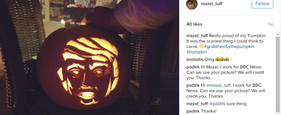 Trumpkins spice up Halloween Trumpkins spice up Halloween