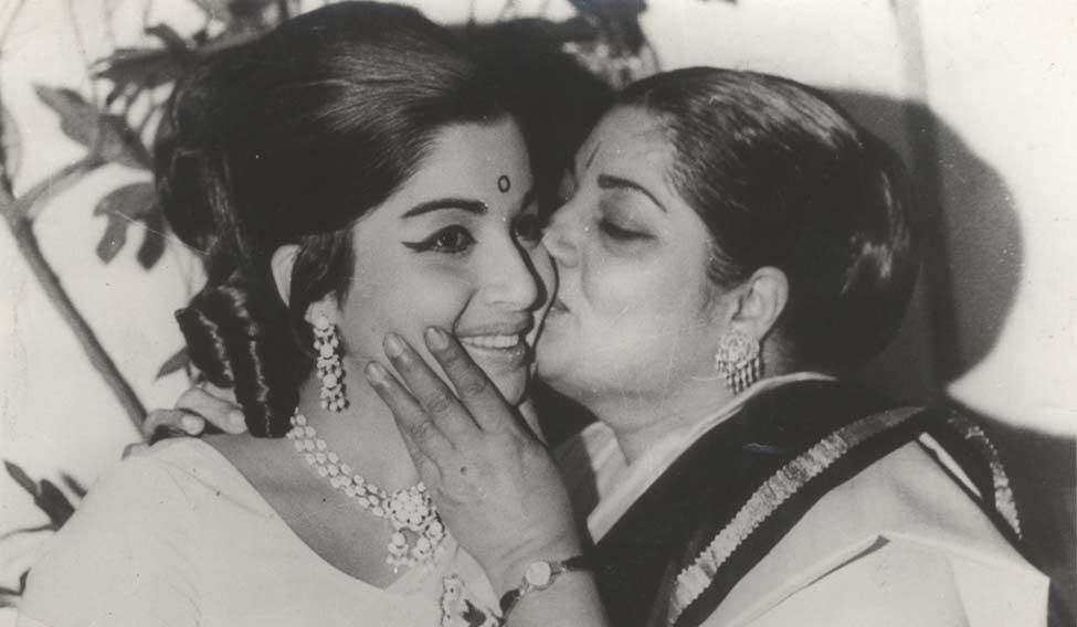 Heady days. A kiss from mother ‘Today MGR is everything to me’