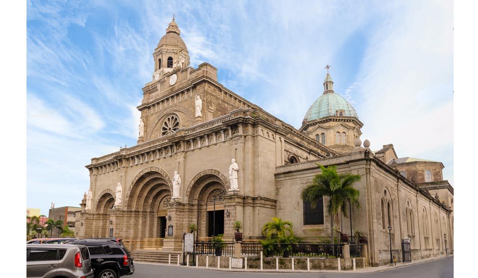 Manila Cathedral in Intramuros, the Philippines Islands of pleasure