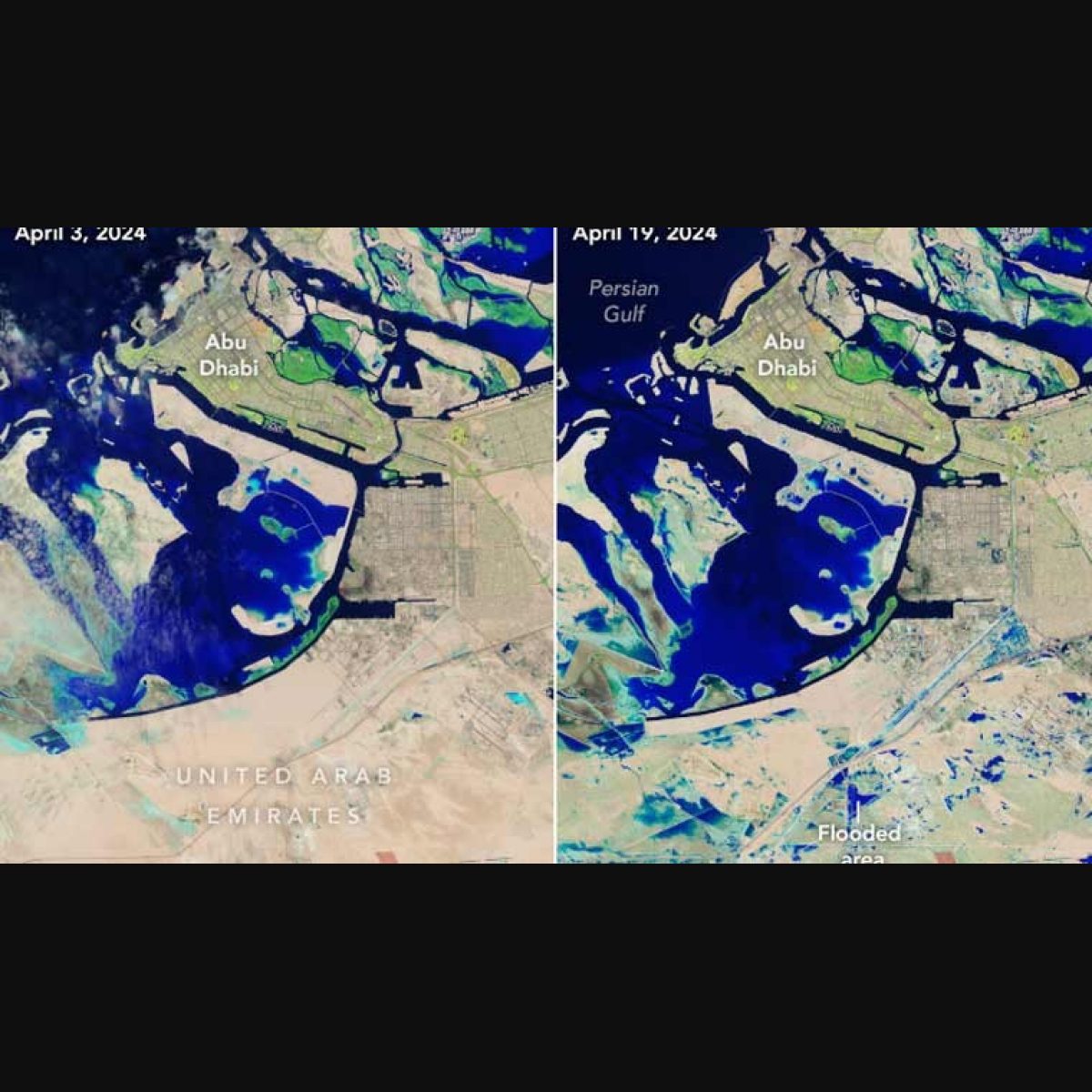 Before and after pictures from NASA show the impact of Dubai floods- The  Week