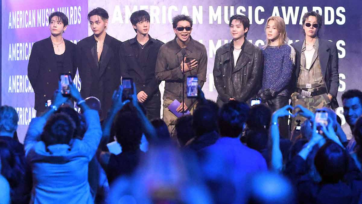Top pop: BTS at the American Music Awards this year | AFP