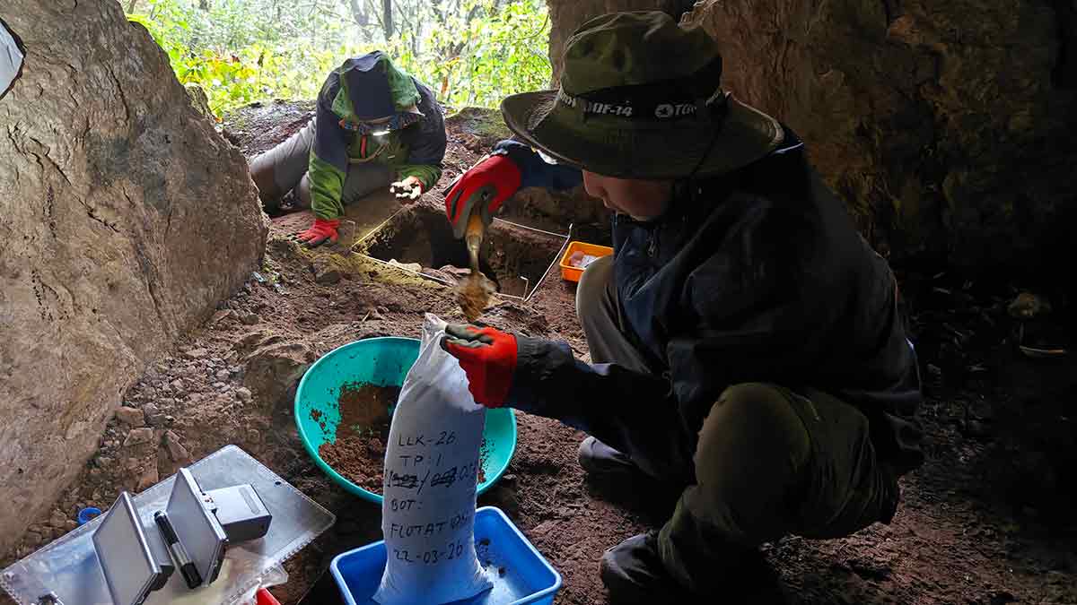 Past forward: Excavation in progress at Leilo Kaa, a rockshelter in Noklak district | Special Arrangement
