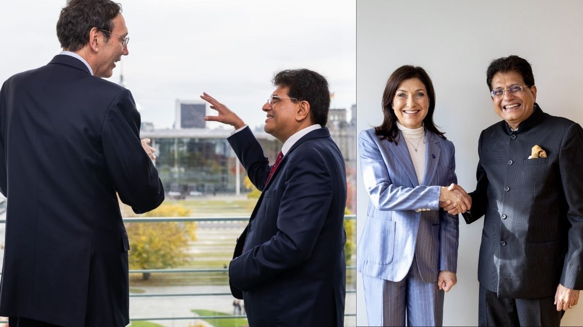 Union Minister Piyush Goyal meets Levin Holle (left), Economic and Financial Policy Advisor to the Federal Chancellor of Germany and Katherina Reiche (right), Germany's Federal Minister for Economic Affairs and Energy | MoCI