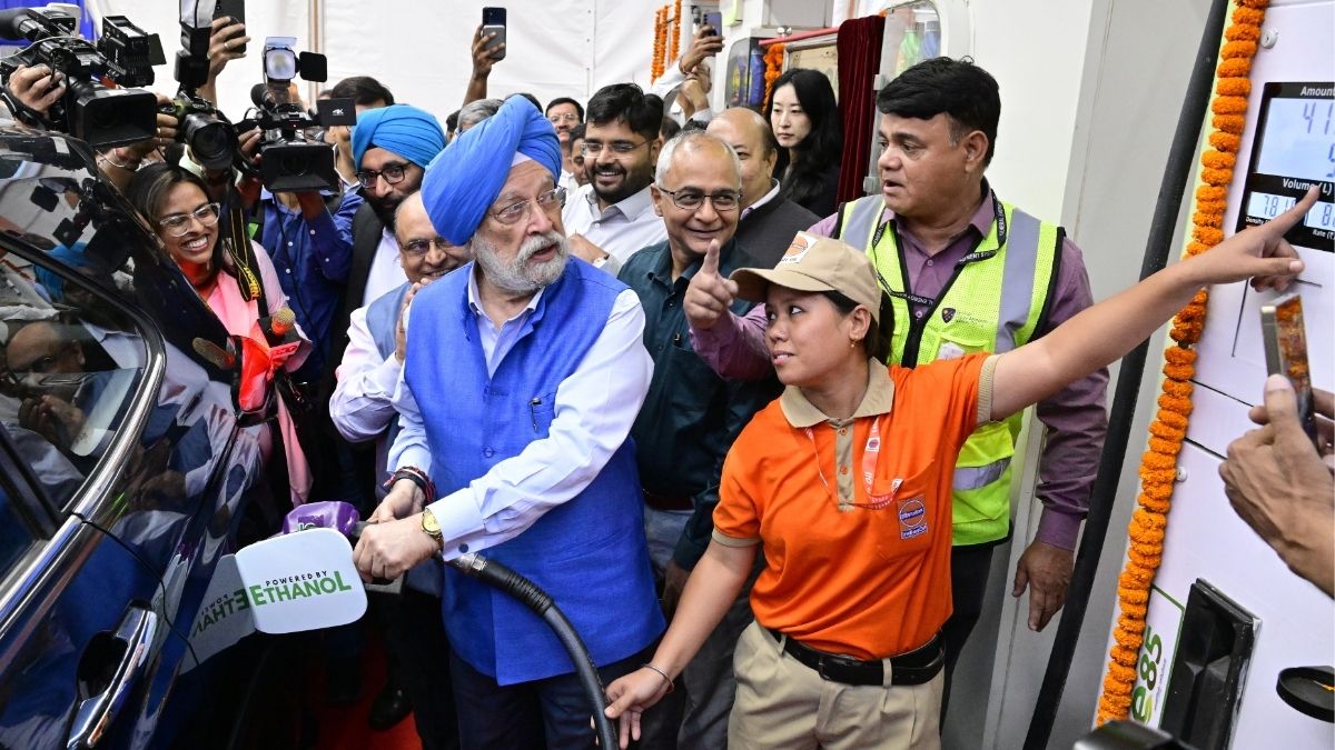 Union Minister of Petroleum and Natural Gas Hardeep Singh Puri launches E85 fuel in New Delhi on June 5, 2026 | Manorama