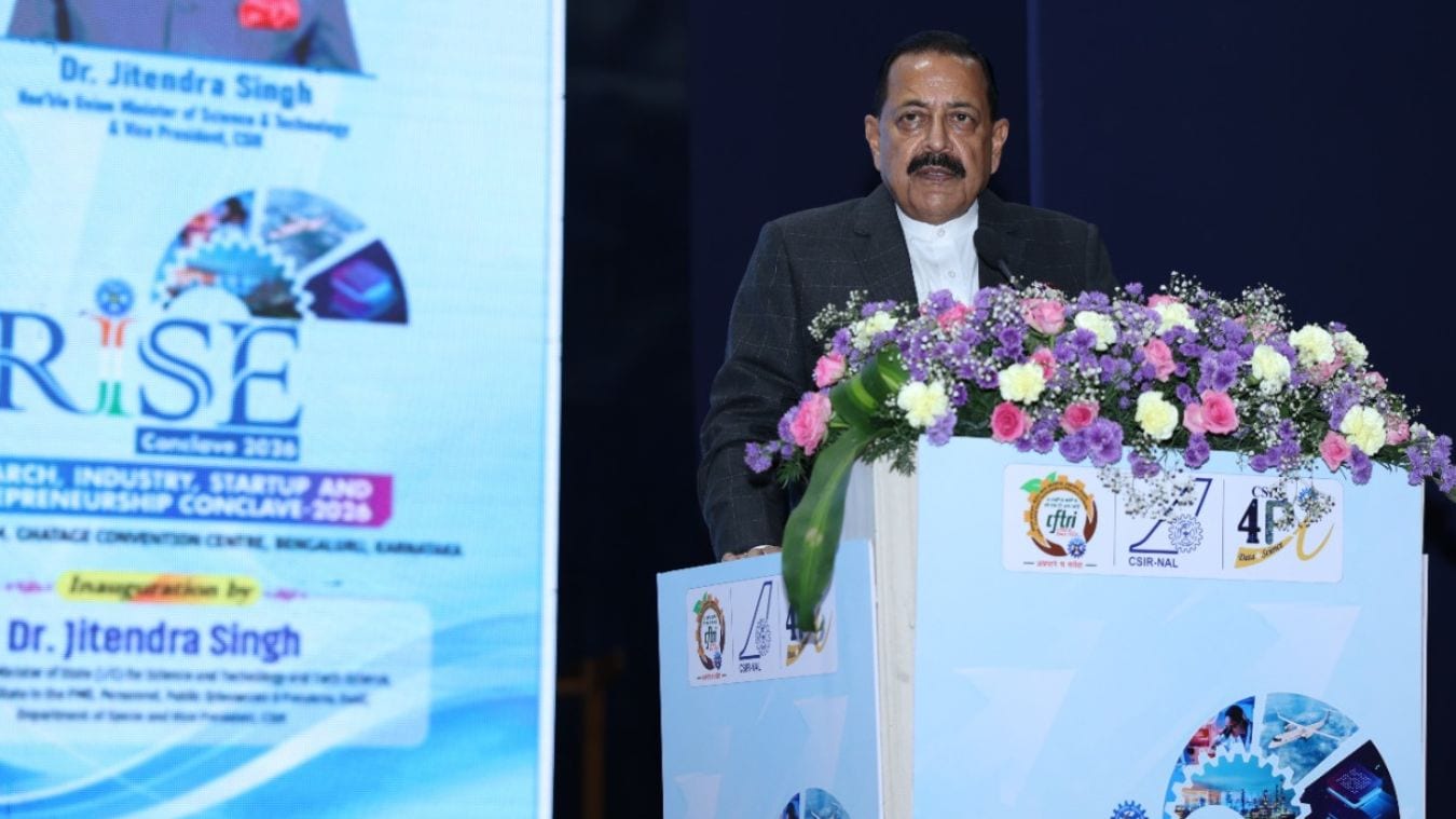 Union Science and Technology Minister Dr Jitendra Singh at RISE Conclave 2026