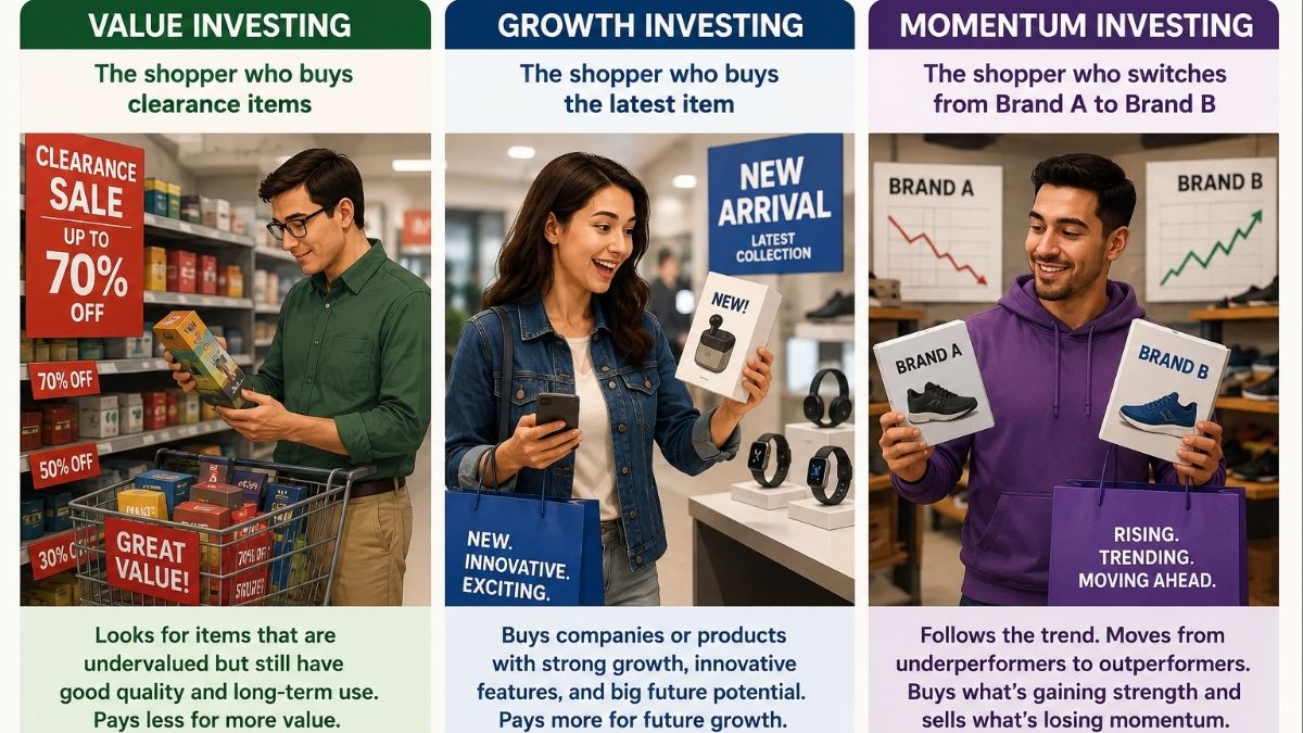 Value vs growth vs momentum: Which investment style suits you ...