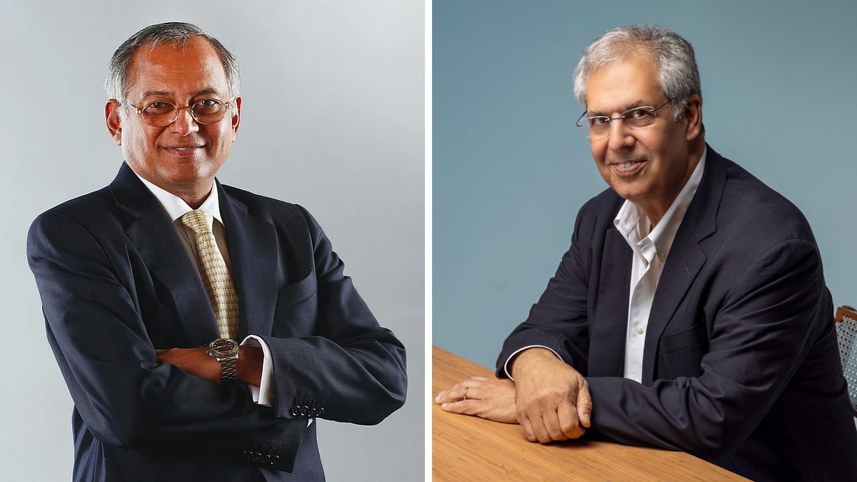 Venu Srinivasan and Noel Tata | X, Reuters