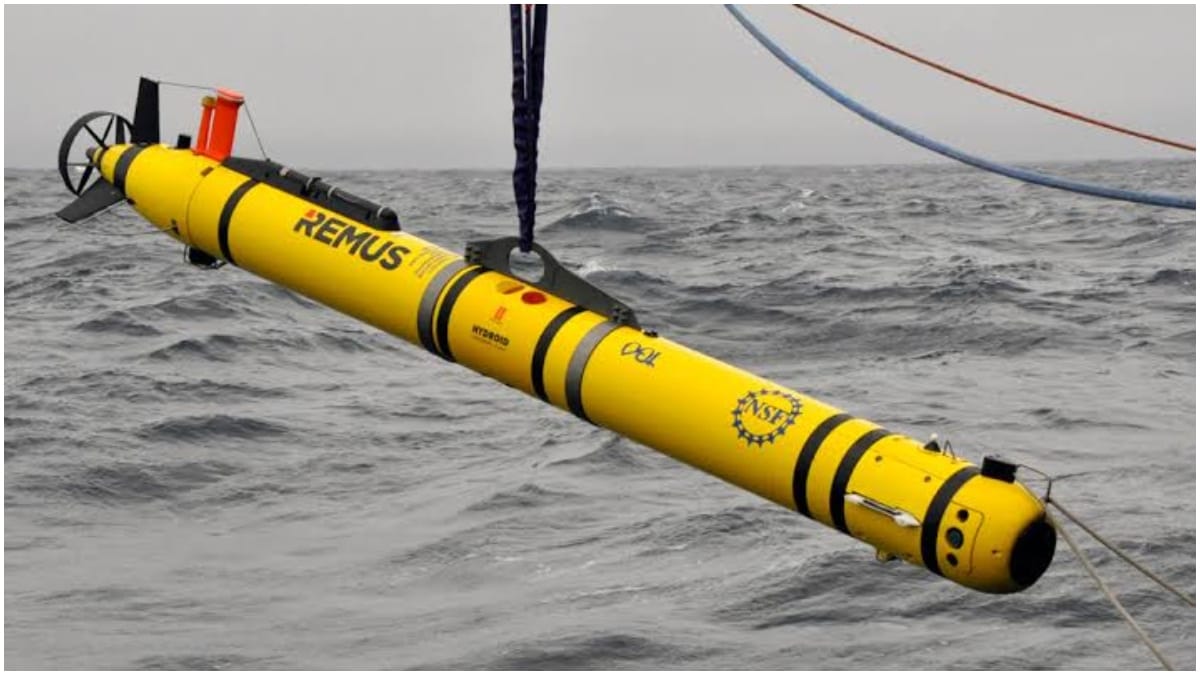 An underwater drone
