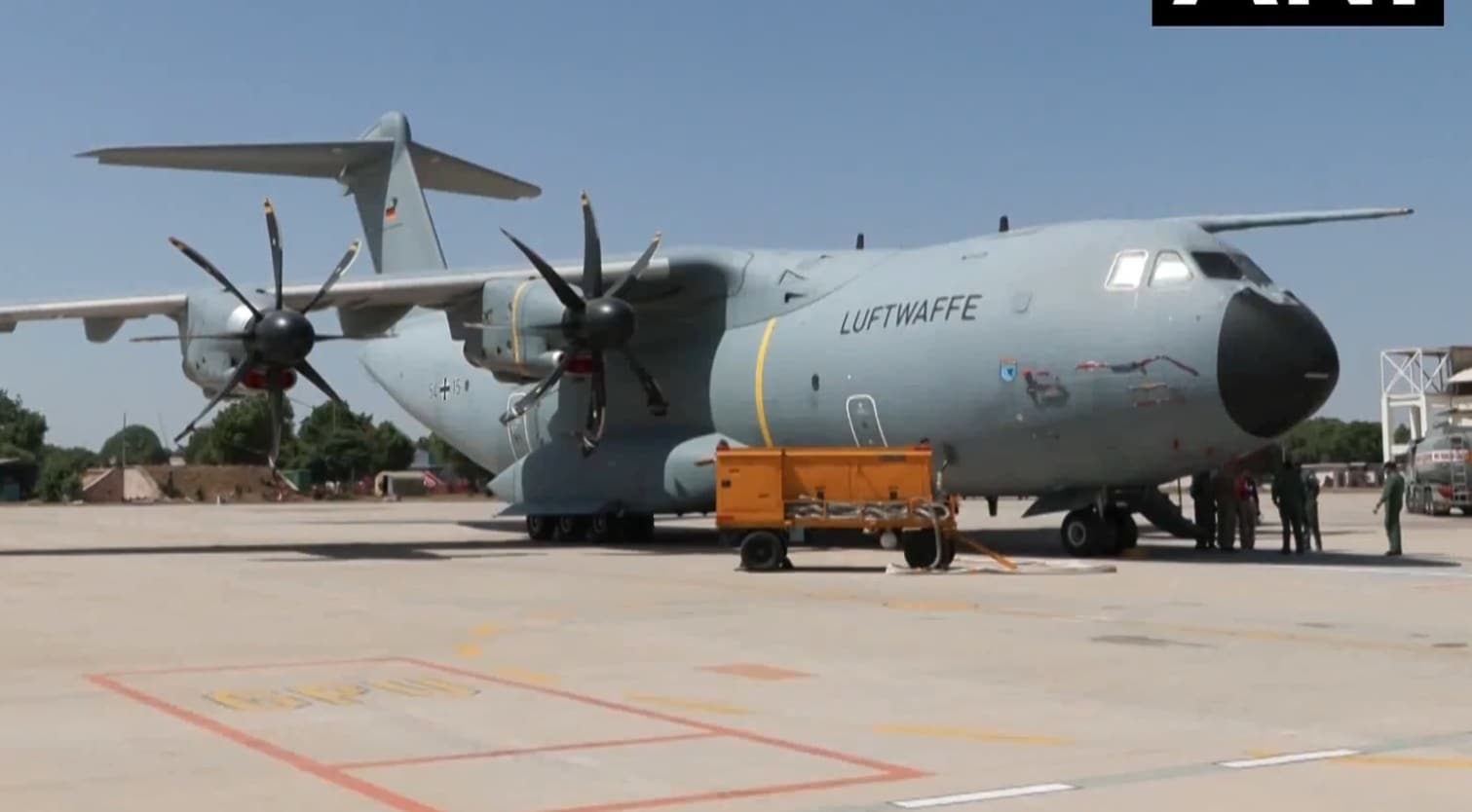 A A400M transport aircraft during Exercise Tarang Shakti 2026