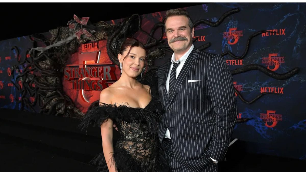 Millie Bobby Brown and David Harbour | Getty Images
