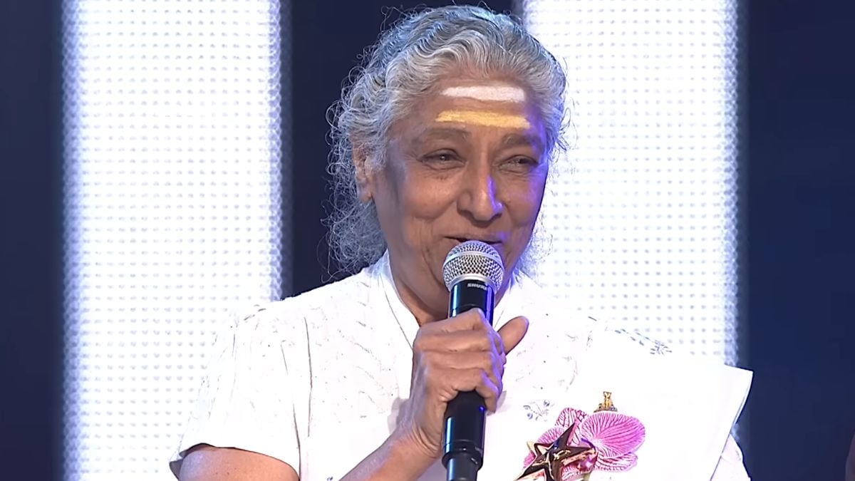 Legendary Indian singer S. Janaki | YouTube/SIIMA