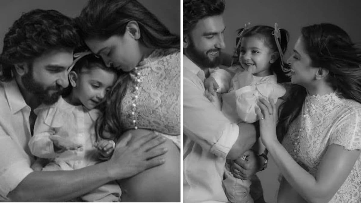 Deepika Padukone shows her baby bump as Ranveer Singh and daughter Dua looks on | Instagram