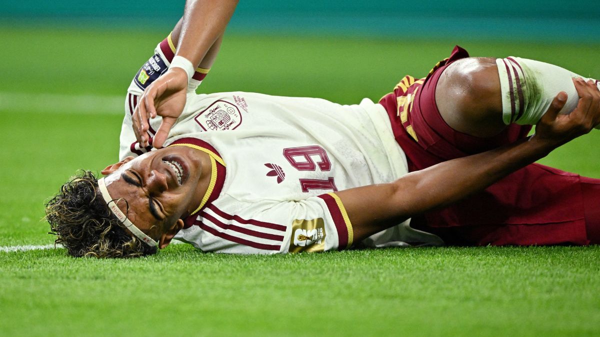 Spain's Lamine Yamal reacts after sustaining an injury as a penalty is awarded to Spain | Reuters