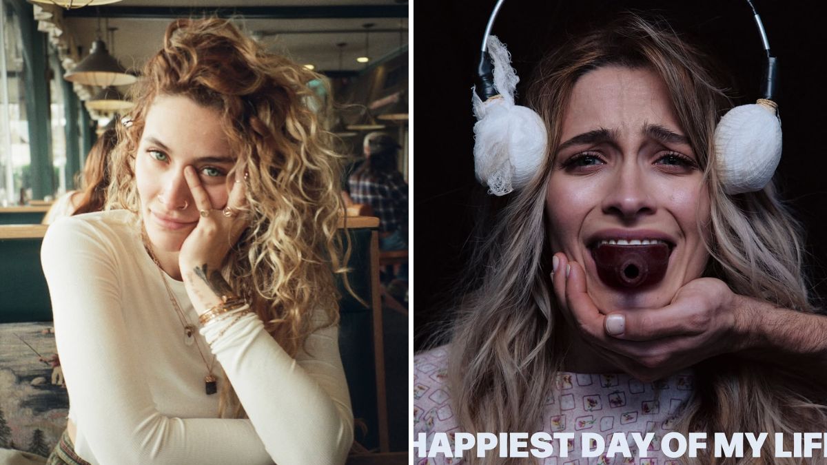 Paris Jackson and the cover image of her recent album 'Happiest Day of My Life' | Instagram 