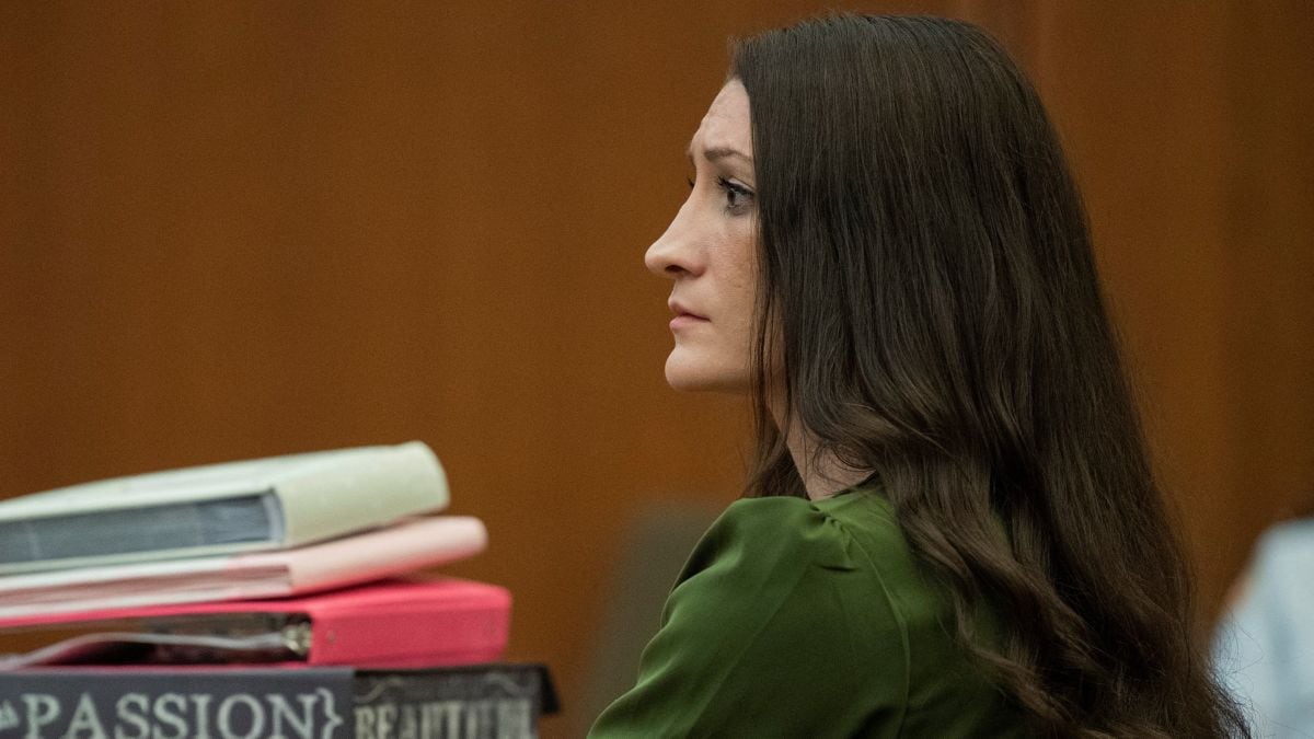 Lindsay Clancy listens to an expert testimony in court during day 16 of her murder trial at Plymouth Superior Court in Plymouth, Massachusetts, U.S., August 19, 2026. Amanda Sabga/Pool via REUTERS