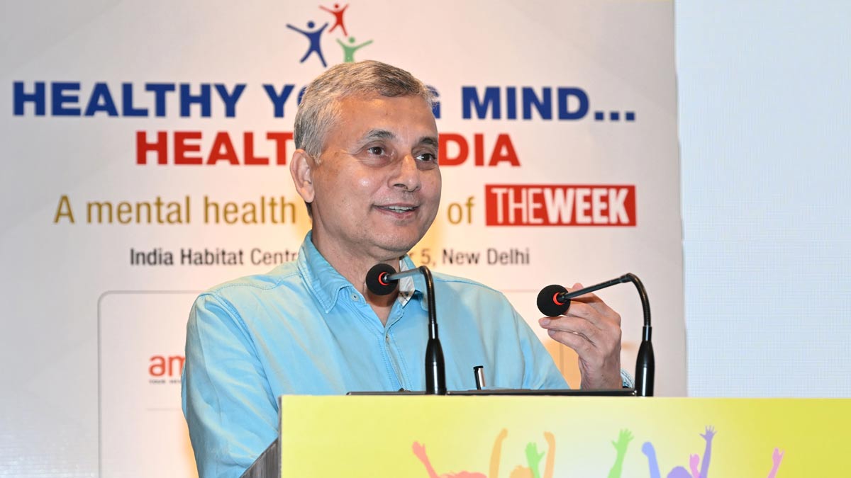 Prof. Gauri Shankar Kaloiya of AIIMS speaks at THE WEEK’s ‘Healthy Young Mind, Healthy India’ event in New Delhi | Sanjay Ahlawat