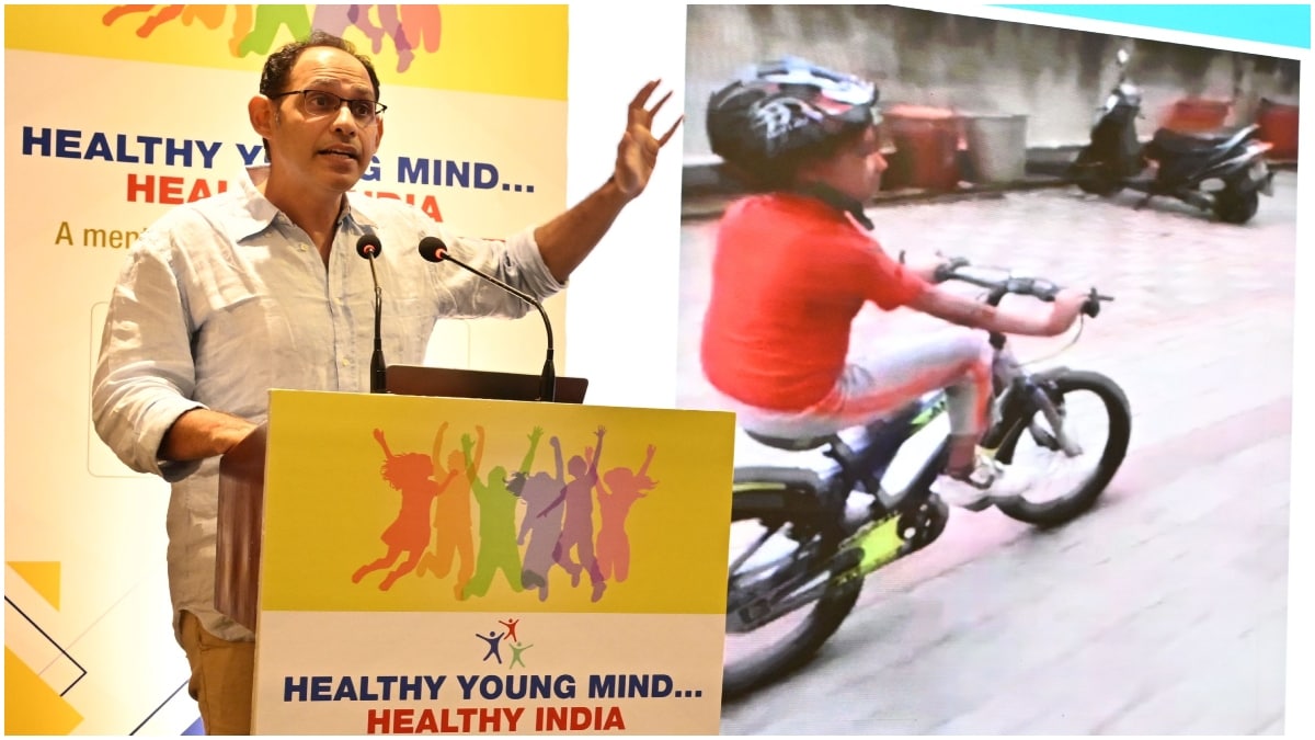 Dr Mazda Turel delivering the keynote address at THE WEEK’s ‘Healthy Young Mind, Healthy India’ event in New Delhi | Sanjay Ahlawat