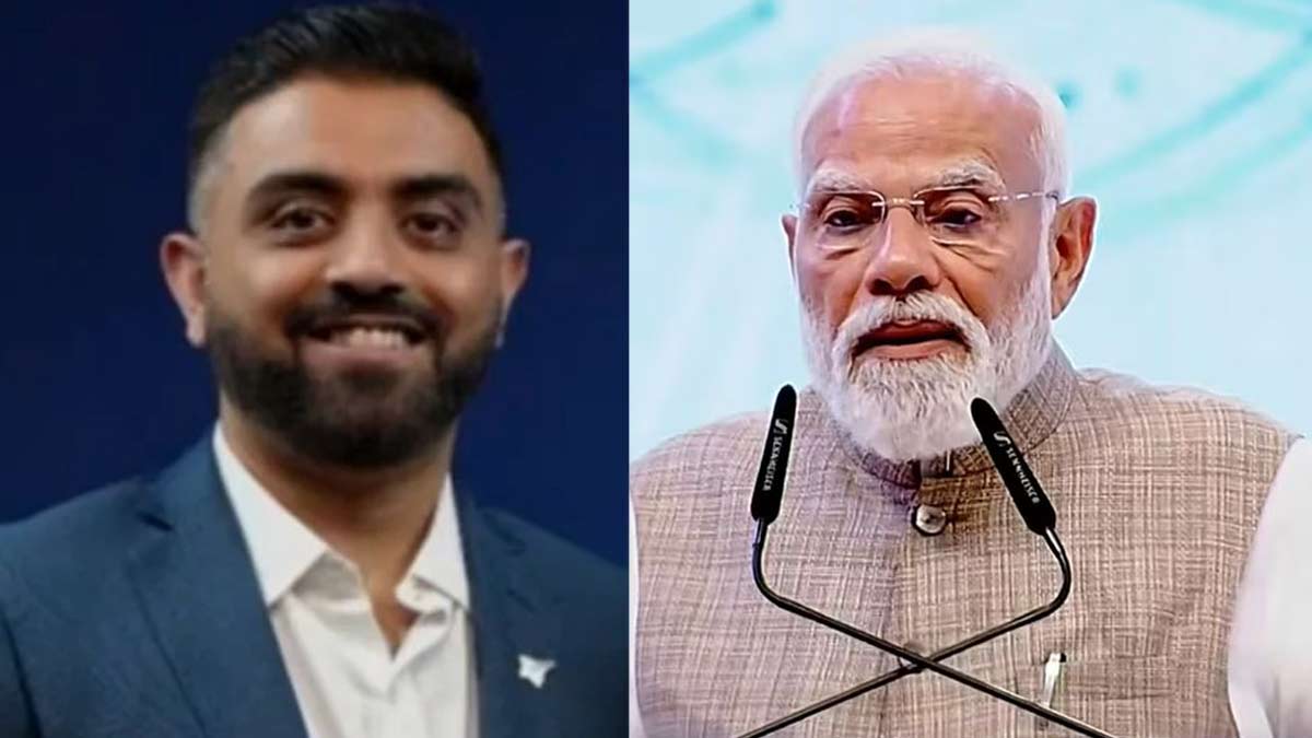 Captain Smit Machchhar and Prime Minister Narendra Modi