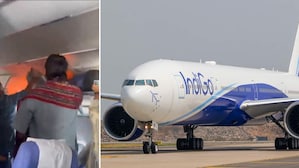 WATCH | Delhi-Chennai IndiGo passengers rush to put out power bank fire; flight diverted to Hyderabad