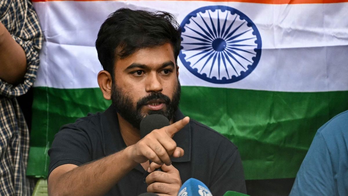 Cockroach Janta Party (CJP) founder Abhijeet Dipke speaks during a press conference in New Delhi | PTI 