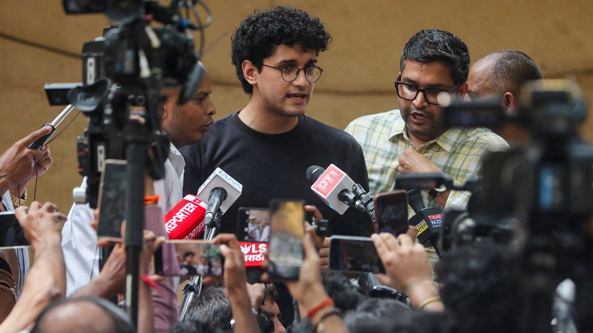 Saurav Das, spokesperson of Cockroach Janta Party (CJP), addresses the media ahead of a protest demanding the resignation of India's Chief Election Commissioner Gyanesh Kumar, at Shivaji Park in Mumbai | Reuters