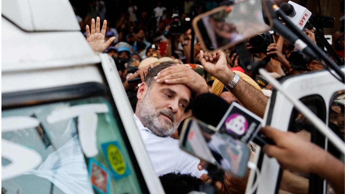 Rahul Gandhi was detained by police during a protest organised by opposition parties demanding the resignation of Chief Election Commissioner Gyanesh Kumar in New Delhi | Reuters