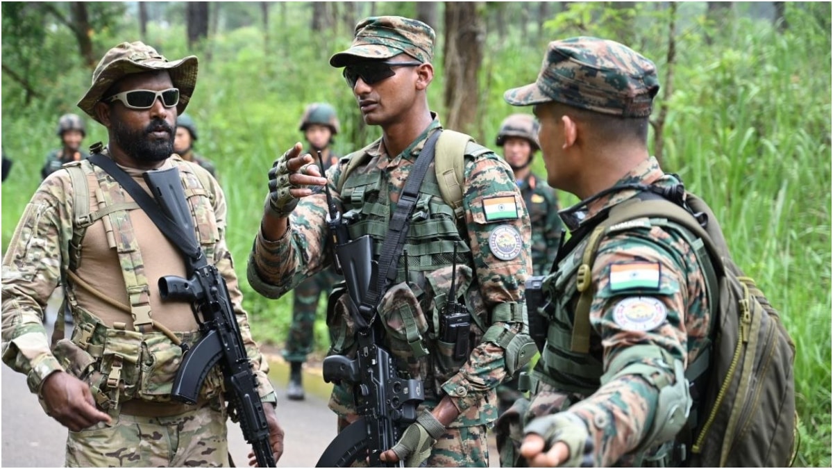 Indian Army personnel during exercise 'PRAGATI'