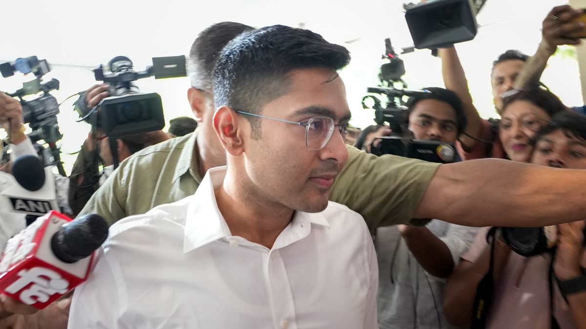 [File] TMC MP Abhishek Banerjee arrives for the INDIA bloc meeting in New Delhi on June 8 | PTI