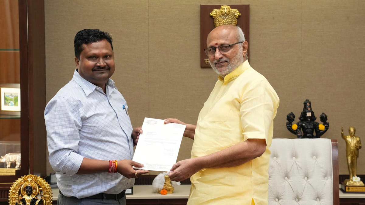Baraik met Rajya Sabha Chairman C. P. Radhakrishnan and submitted his resignation | X