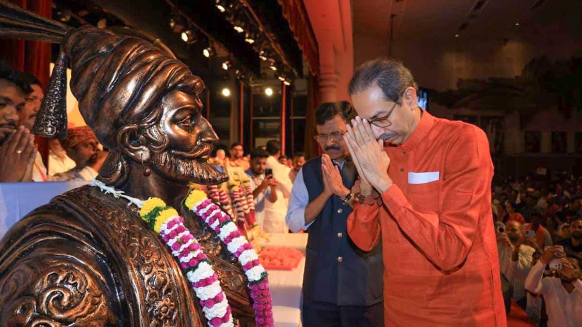 Shiv Sena (UBT) president Uddhav Thackeray during the party's 60th Foundation Day programme at Shanmukhananda Hall, in Mumbai | PTI