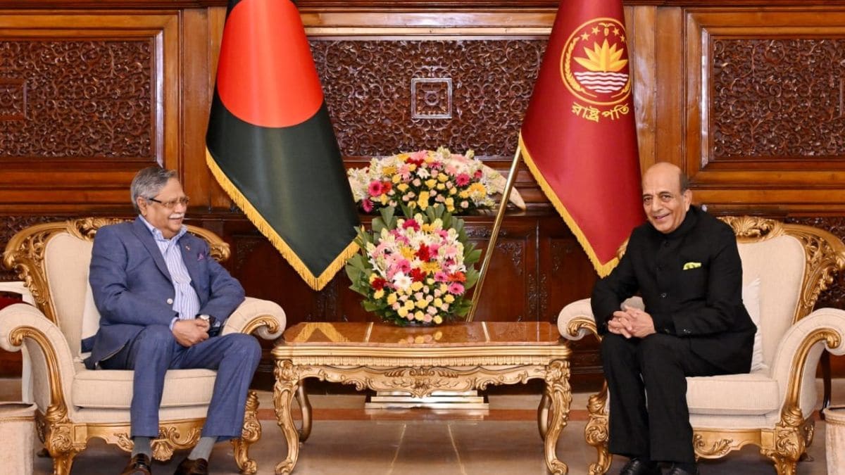 Dinesh Trivedi, the High Commissioner of India to Bangladesh, with Mohammed Shahabuddin, President of Bangladesh | X 